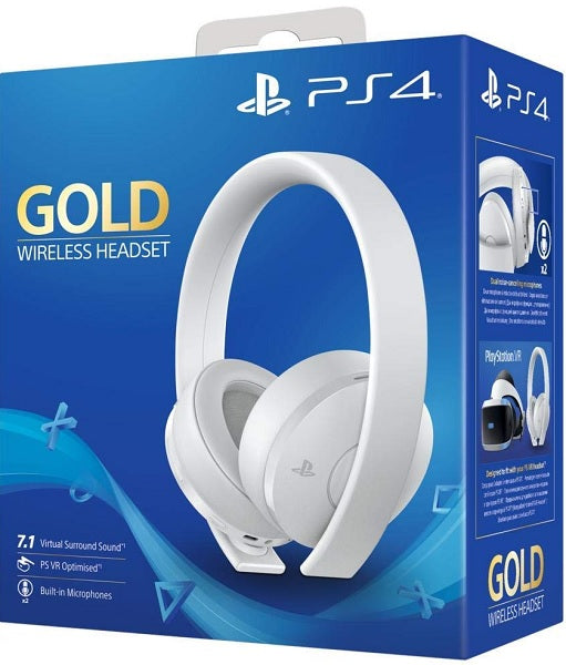 WIRELESS HEADSET 7.1 GOLD EDICION WHITE (SONY) PS4/PS3/PSVITA