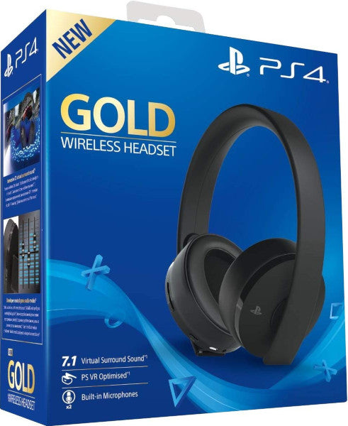 WIRELESS HEADSET 7.1 GOLD EDICION BLACK (SONY) PS4/PS3/PSVITA