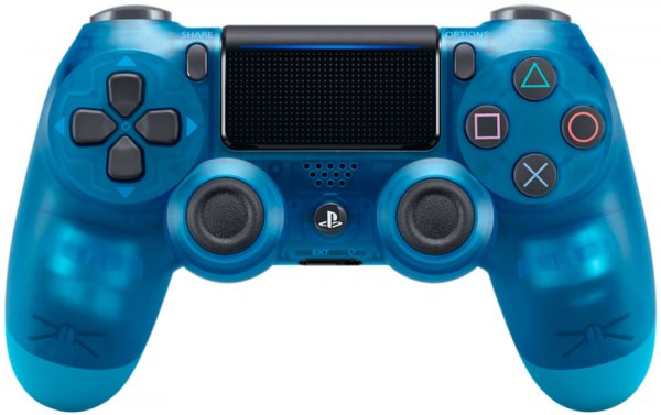 DUAL SHOCK 4 WIRELESS TRANSPARENTE BLUE CRYSTAL (AZUL)