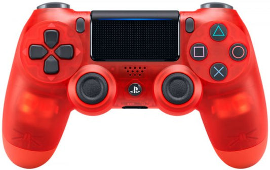 DUAL SHOCK 4 WIRELESS TRANSPARENTE RED CRYSTAL (ROJO)