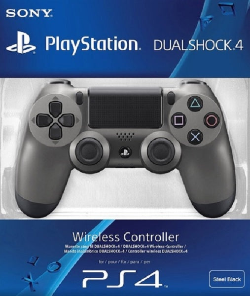 DUAL SHOCK 4 WIRELESS CONTROLLER STEEL BLACK (NEGRO)