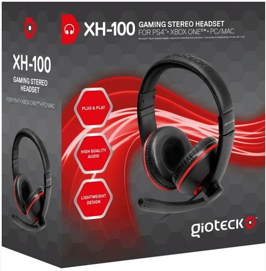 GIOTECK STEREO GAMING HEADSET CABLE XH 100 (PC,MAC,PS4,XBOX ONE)