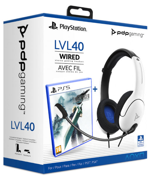 PDP LVL 40 WIRED STEREO GAMING HEADSET WHITE (BLANCO) + FF VII