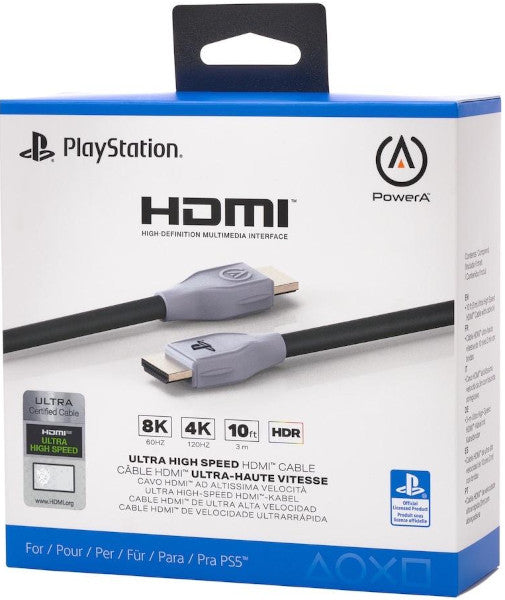 POWER A ULTRA HIGH SPEED HDMI CABLE 2.1 (8K/4K/10FT/HDR) (PS4)