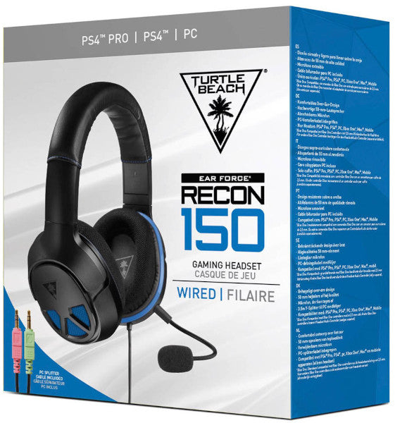 TURTLE BEACH WIRED GAMING HEADSET RECON 150 BLACK (NEGRO) (PS5/PS4/PC)