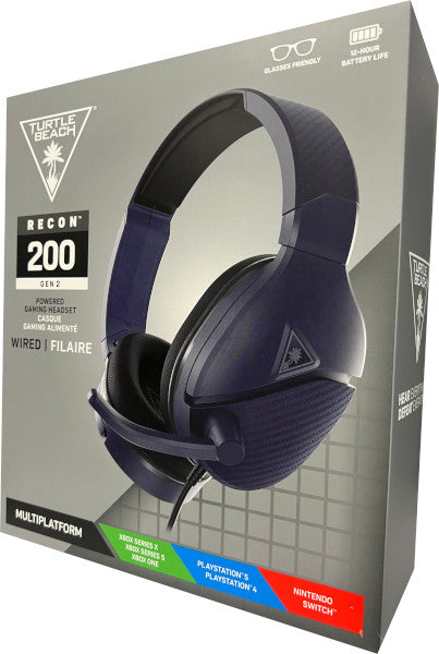 TURTLE BEACH WIRED GAMING HEADSET RECON 200 GEN 2 BLUE (AZUL) (PS4/XBOX SERIES/XBOX ONE/SWITCH)