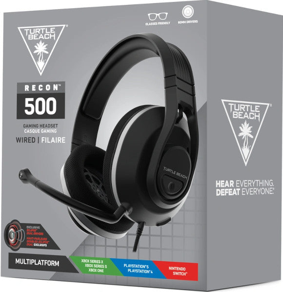 TURTLE BEACH WIRED GAMING HEADSET STEALTH 500 BLACK (NEGRO) (PS4/XBOX S/XBOX ONE/SWITCH )