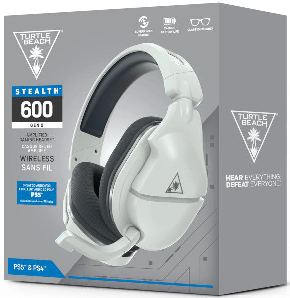 TURTLE BEACH WIRELLESS GAMING HEADSET STEALTH 600 GEN2 WHITE (BLANCO) (PS5/PS4)