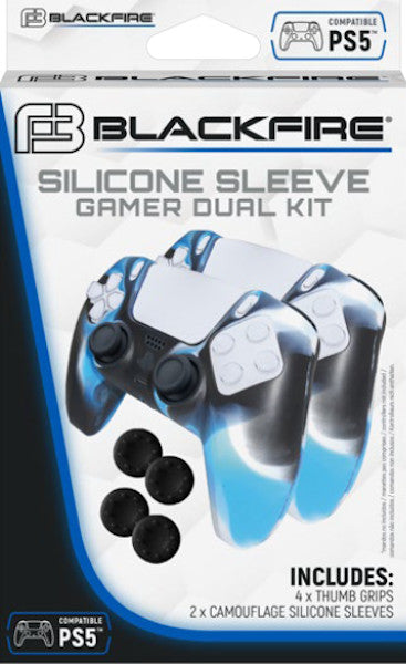 BLACKFIRE SILICONE SLEEVE GAMER DUAL KIT (4 GRIPS + 2 SILICONE SLEEVES)