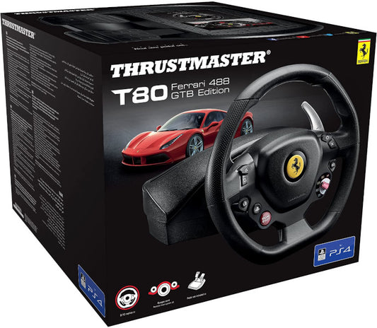 THRUSTMASTER WHEEL T80 FERRARI 488 GTB EDITION (PS5/PS4/PC)