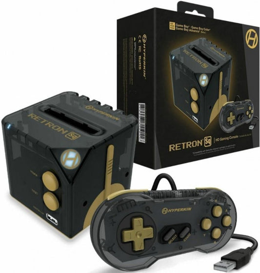 CONSOLA HYPERKIN RETRON SQ BLACK GOLD (PARA JUEGOS GAMEBOY & ADVANCE)