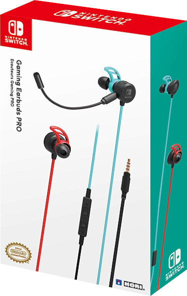 HORI GAMING EARBUDS PRO AZUL/ROJO NEON