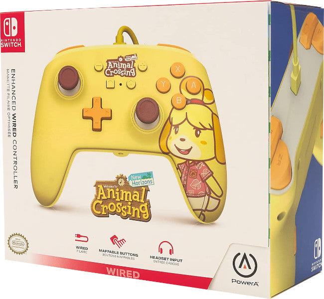 POWER A ENHANCED WIRED CONTROLLER ANIMAL CROSSING ISABELLE