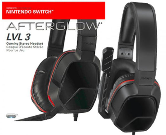 AFTERGLOW GAMING STEREO HEADSET BLACK LVL 3