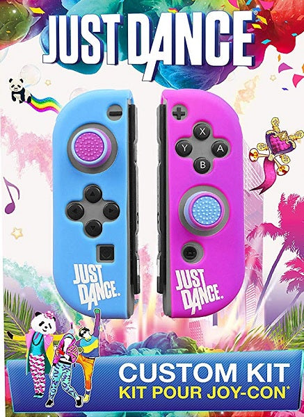 SUBSONIC JUST DANCE CUSTOM KIT POUR JOY-CON (2 FUNDAS SILICONA + 2 GRIPS)