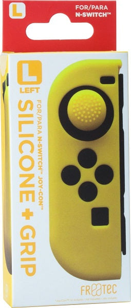 FR-TEC SILICONE + GRIP FOR JOY-CON IZQUIERDO (LET) AMARILLO