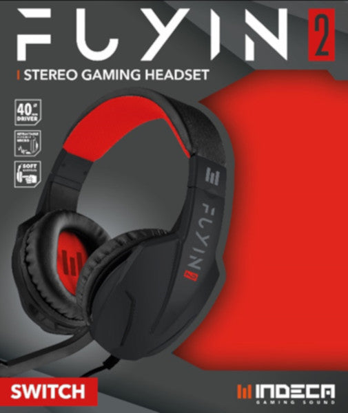 INDECA STEREO GAMING HEADSET FUYIN 2.0 RED (ROJO)