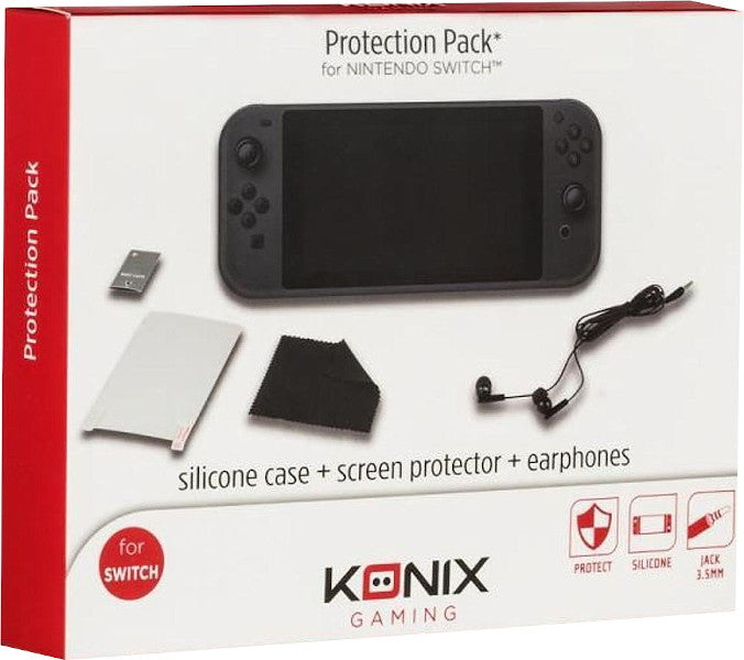 KONIX PROTECTION PACK (SILICON CASE+SCREEN PROTECTOR+EARPHONES)