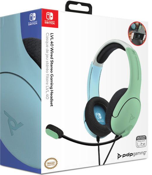 PDP LVL 40 WIRED STEREO GAMING HEADSET BLUE/GREEN (AZUL/VERDE)