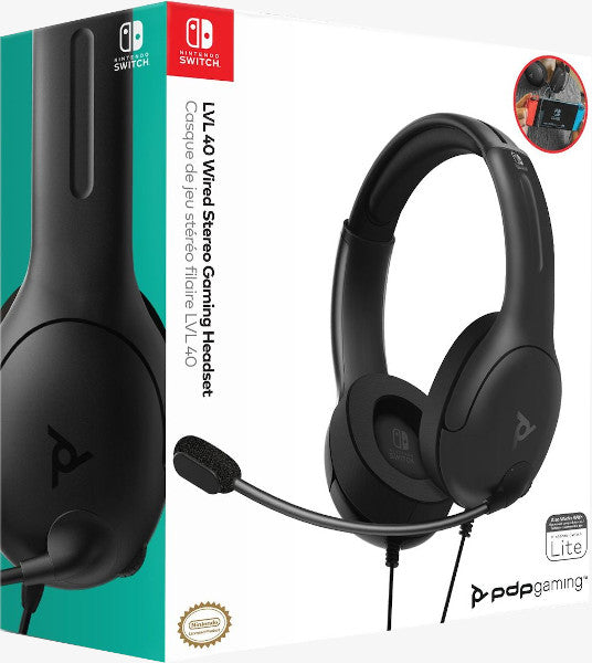 PDP LVL 40 WIRED STEREO GAMING HEADSET BLACK (NEGRO)