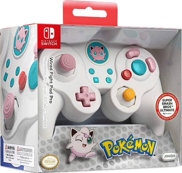 PDP WIRED FIGT PAD PRO BLANCO EDICION JIGGLYPUFF