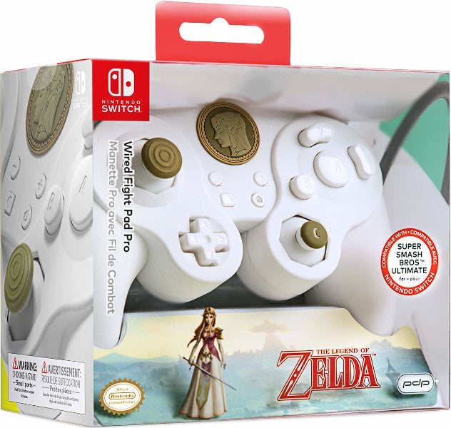 PDP WIRED FIGHT PAD PRO THE LEGEND OF ZELDA (LINK) BLANCO