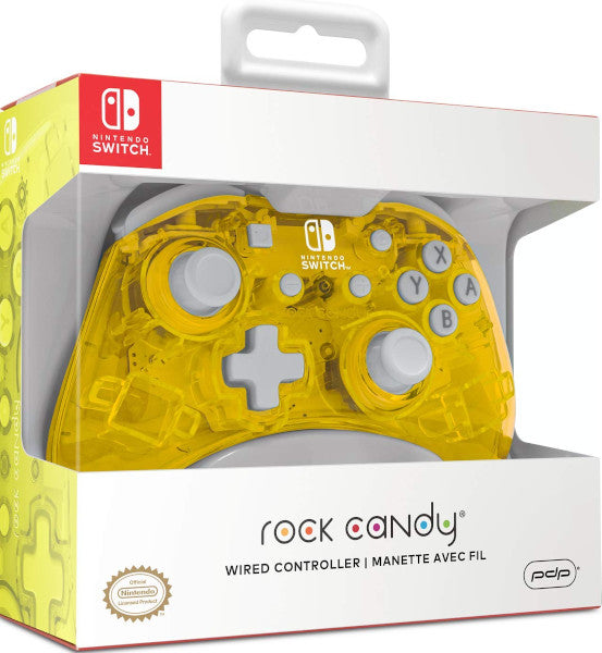 PDP ROCK CANDY MINI WIRED CONTROLLER YELLOW (AMARILLO)