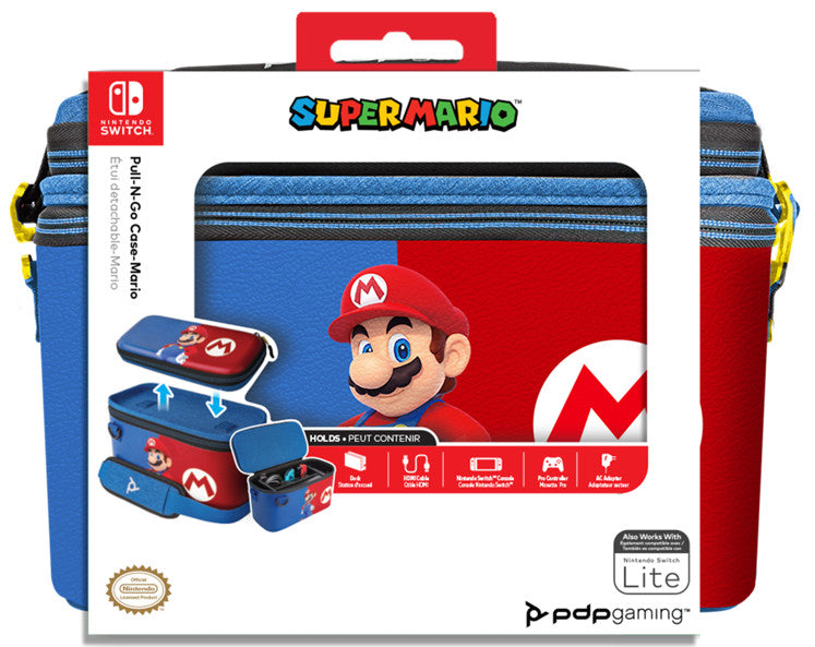 PDP PULL-N-GO CASE SUPER MARIO (MARIO AZUL Y ROJO) (LITE)