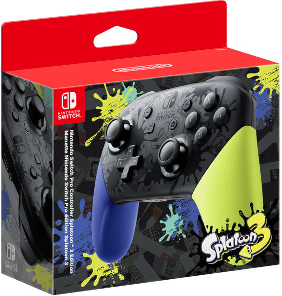 PRO CONTROLLER + CABLE USB SPLATOON 3 EDICION ESPECIAL LIMITADA (IMP)