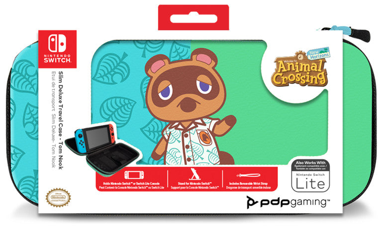 PDP SLIM DELUXE TRAVEL CASE ANIMAL CROSSING NEW HORIZON TOM NOOK (LITE)