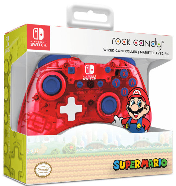 PDP ROCK CANDY WIRED CONTROLLER SUPER MARIO RED (ROJO/MARIO)