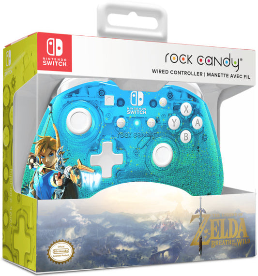 PDP ROCK CANDY WIRED CONTROLLER ZELDA BREATH OF THE WILD BLUE (AZUL)