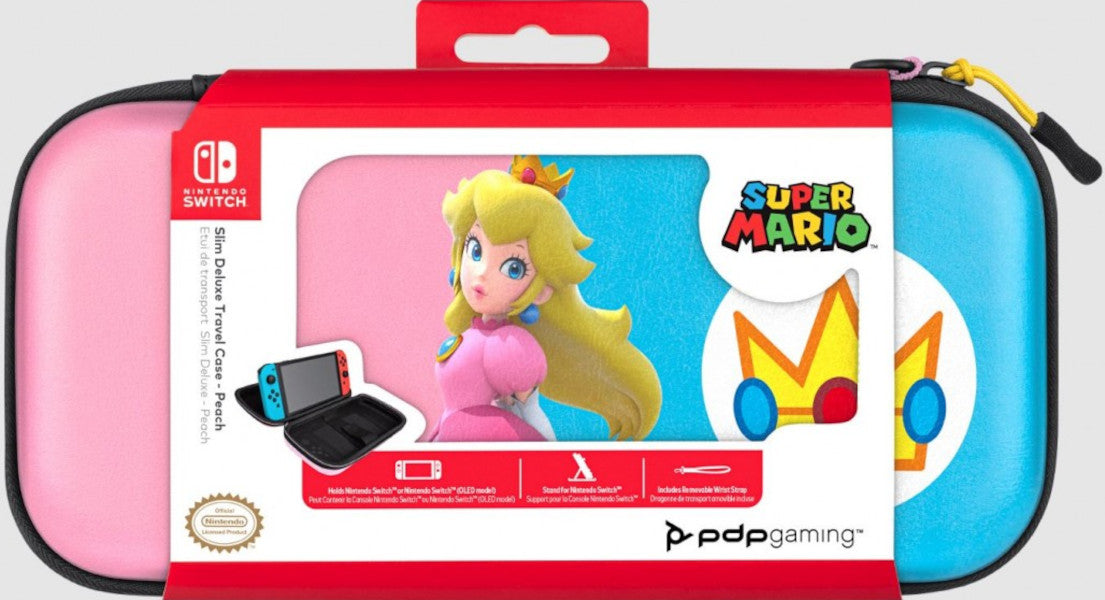 PDP SLIM DELUXE TRAVEL CASE - SUPER MARIO: PEACH