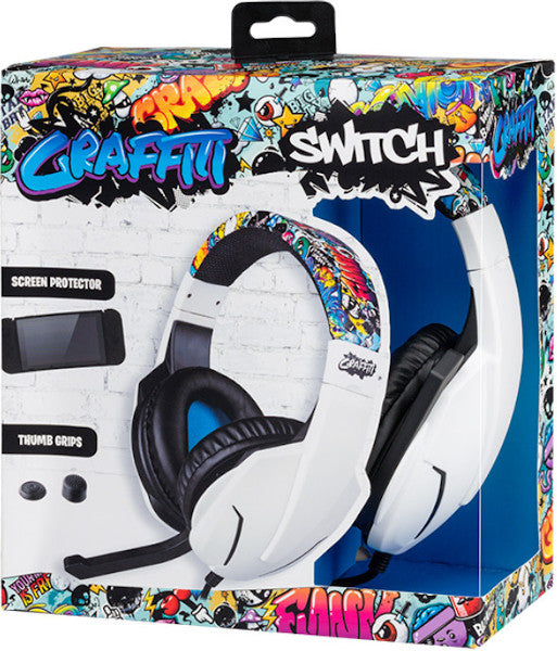 INDECA GRAFFITI STARTER PACK (STEREO HEADSET+GRIPS+SCREEN PROTECTOR)