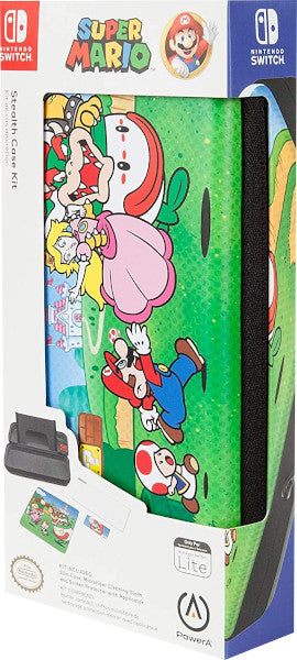 POWER A STEALTH CASE KIT SUPER MARIO (FUNDA/GAMUZA/PROTECTOR) LITE