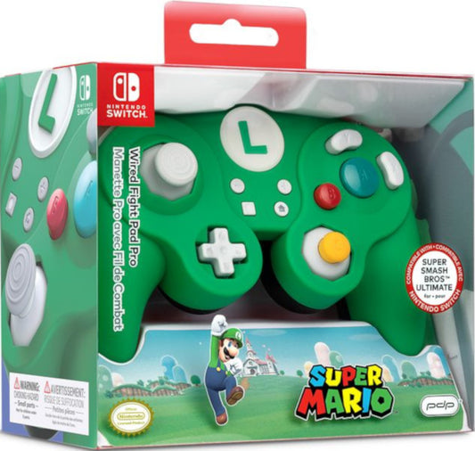 PDP WIRED FIGHT PAD PRO VERDE EDICION LUIGI