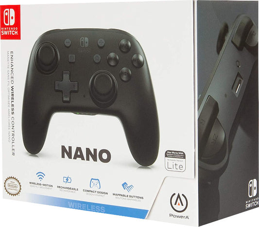 POWER A ENHANCED WIRELESS NANO CONTROLLER BLACK (NEGRO) (SWITCH/LITE)