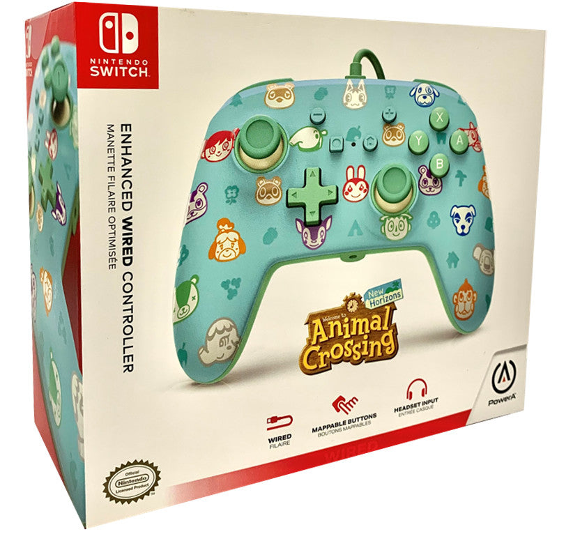 POWER A ENHANCED WIRED CONTROLLER ANIMAL CROSSING NEW HORIZONS