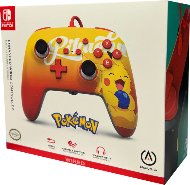 POWER A ENHANCED WIRED CONTROLLER POKEMON ORAN BERRY PIKACHU