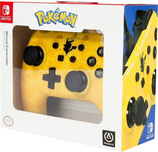 POWER A WIRED CONTROLLER POKEMON PIKACHU SILHOUETTE