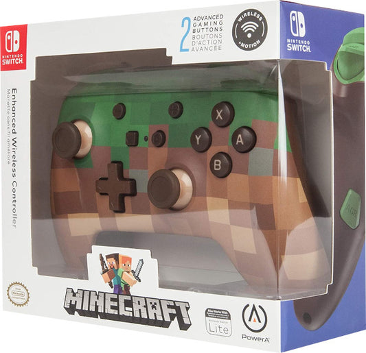 POWER A ENHANCED WIRELESS CONTROLLER MINECRAFT (SWITCH/LITE)