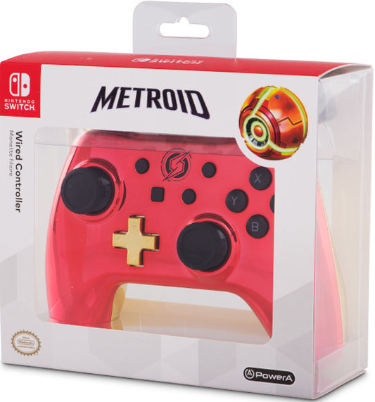 POWER A WIRED CONTROLLER CHROME METROID EDITION