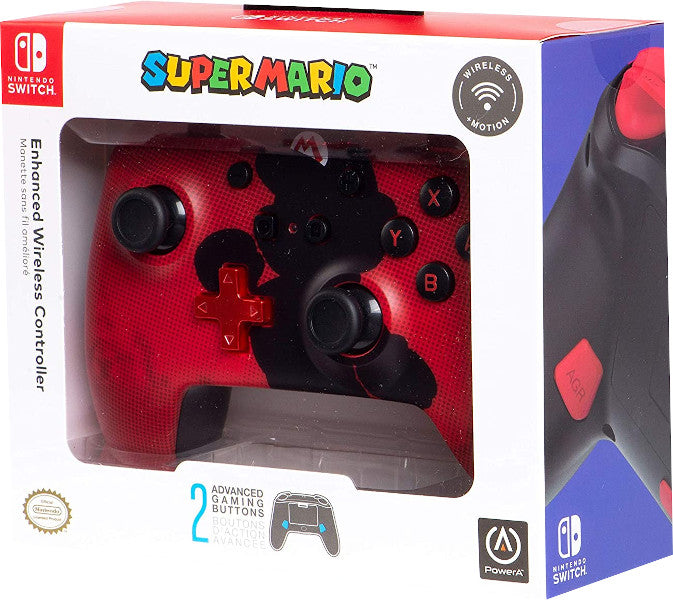 POWER A ENHANCED WIRELESS CONTROLLER SUPER MARIO RED (ROJO) (SWITCH/LITE)