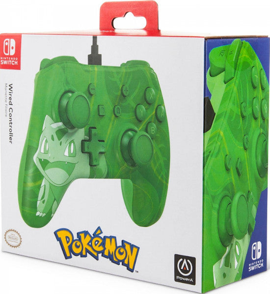 POWER A POKEMON WIRED CONTROLLER BULBASAUR OVERGROW