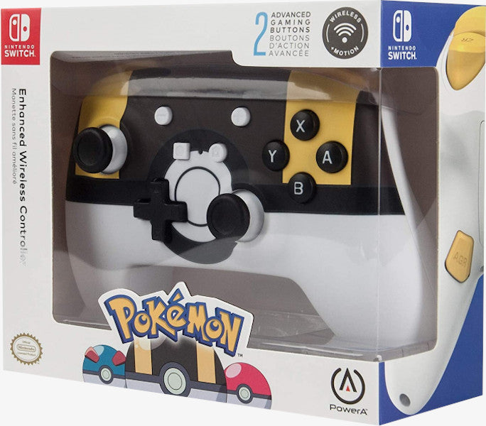 POWER A ENHANCED WIRELESS CONTROLLER POKEMON ULTRA BALL YELLOW (AMARILLO)