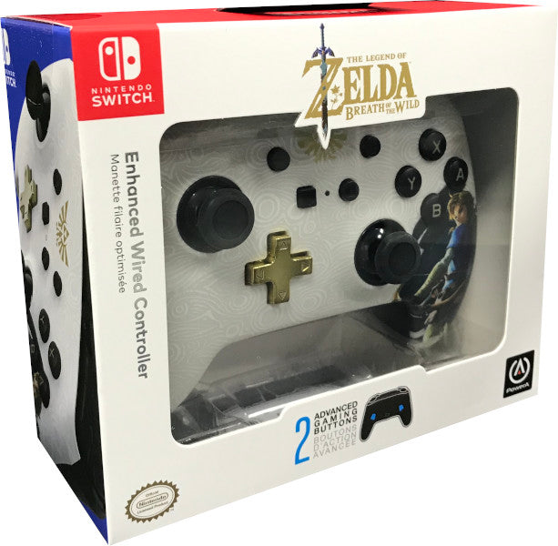 POWER A ENHANCED WIRED CONTROLLER ZELDA LINK (BLANCO)