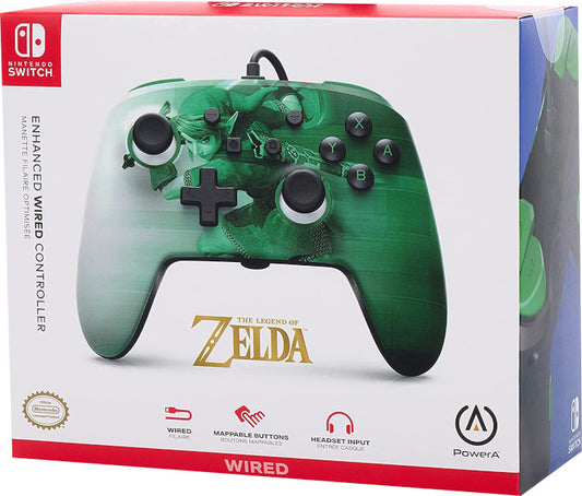 POWER A ENHANCED WIRED CONTROLLER THE LEGEND OF ZELDA HEROIC LINK