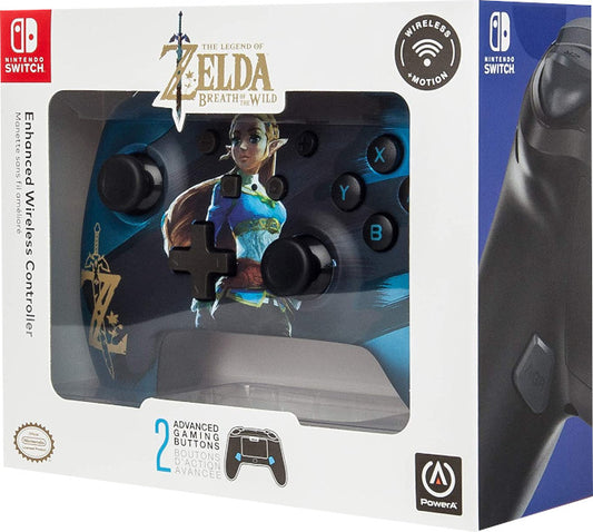 POWER A ENHANCED WIRELESS CONTROLLER THE LEGEND OF ZELDA BREATH OF THE WILD (AZUL)