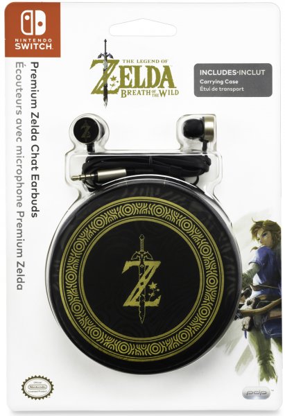 PDP PREMIUM ZELDA BREATH OF THE WILD CHAT EARBUDS (OFICIAL)