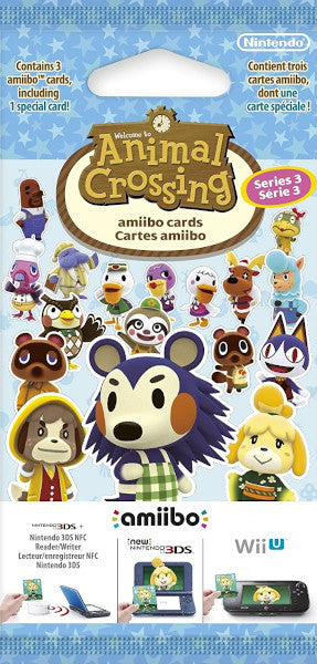 PACK 3 TARJETAS AMiiBO ANIMAL CROSSING (SERIE 3) (IMP)